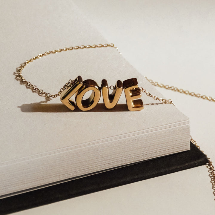 Love Letters Halskette in Gold